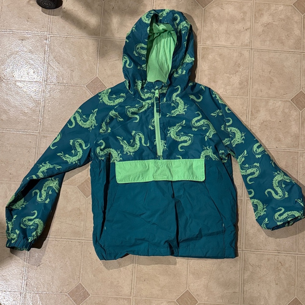 Cat & Jack Green and Teal Print Jacket